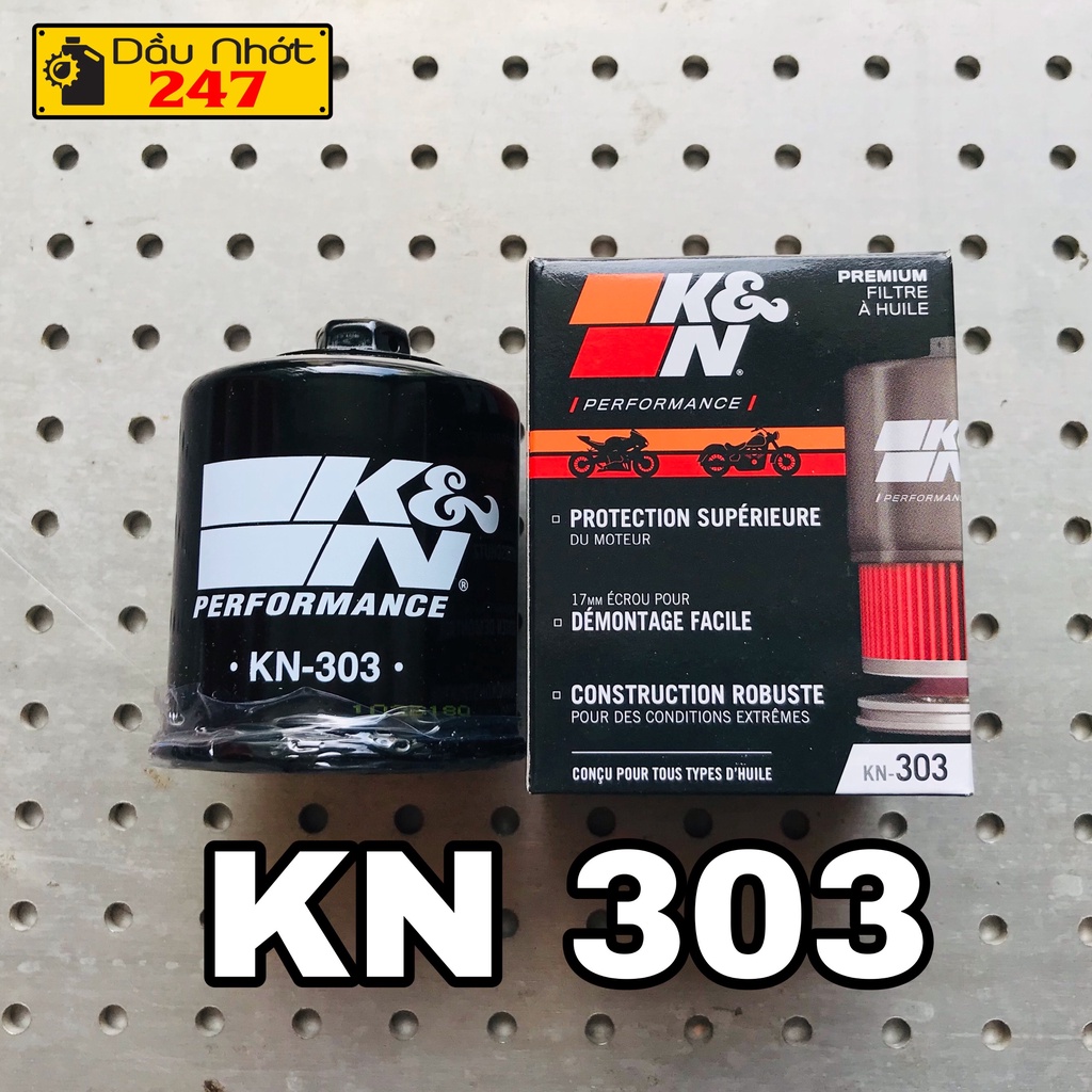 (Mẫu 2022) Lọc nhớt K&N KN 303 (KN-303) Kawasaki