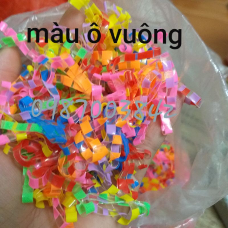 Dây chun buộc tóc - chun cột tóc không đau gói 100g