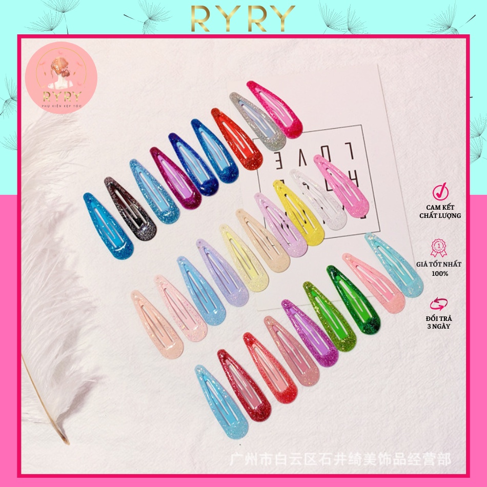 Kẹp Tóc Nhiều Kiểu Màu Sắc Ngọt Ngào Phong Cách Hàn Quốc Cho Nữ