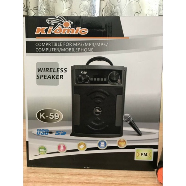 Loa tự sướng K59 kèm 1 mic ko dây.