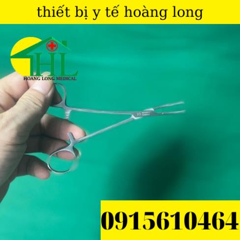 Panh Y Tế, Panh Gắp Phẫu Thuật, Pen Kẹp Y Tế, Panh Cong Không Mấu 14cm - Hàng Pakistan