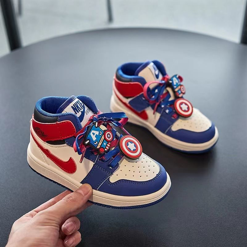 Bán Chạy Giày Sneaker Đế Mềm Nhẹ Phong Cách Mới Mùa Thu Đông 2022 Cho Bé Trai In Hình Captain A Influencer