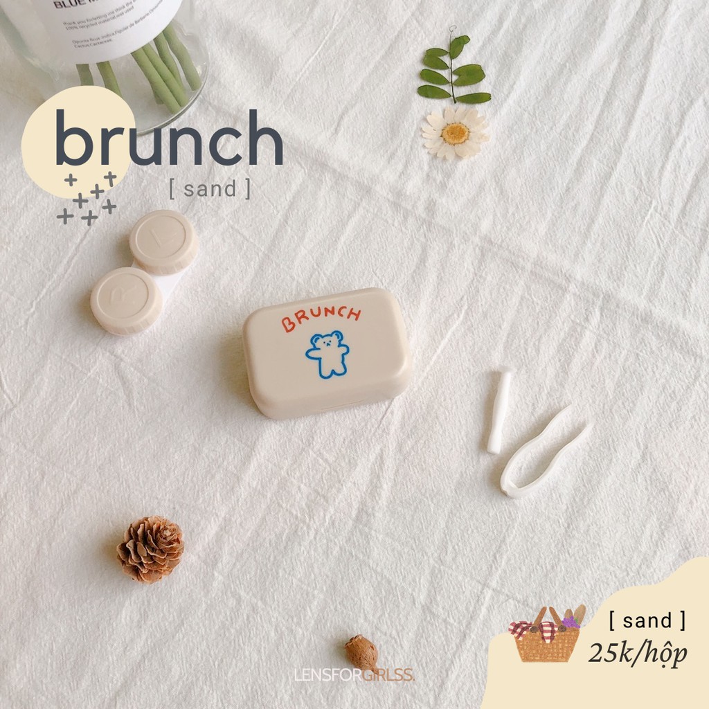 Hộp đựng lens BRUNCH 4 màu xinh xắn