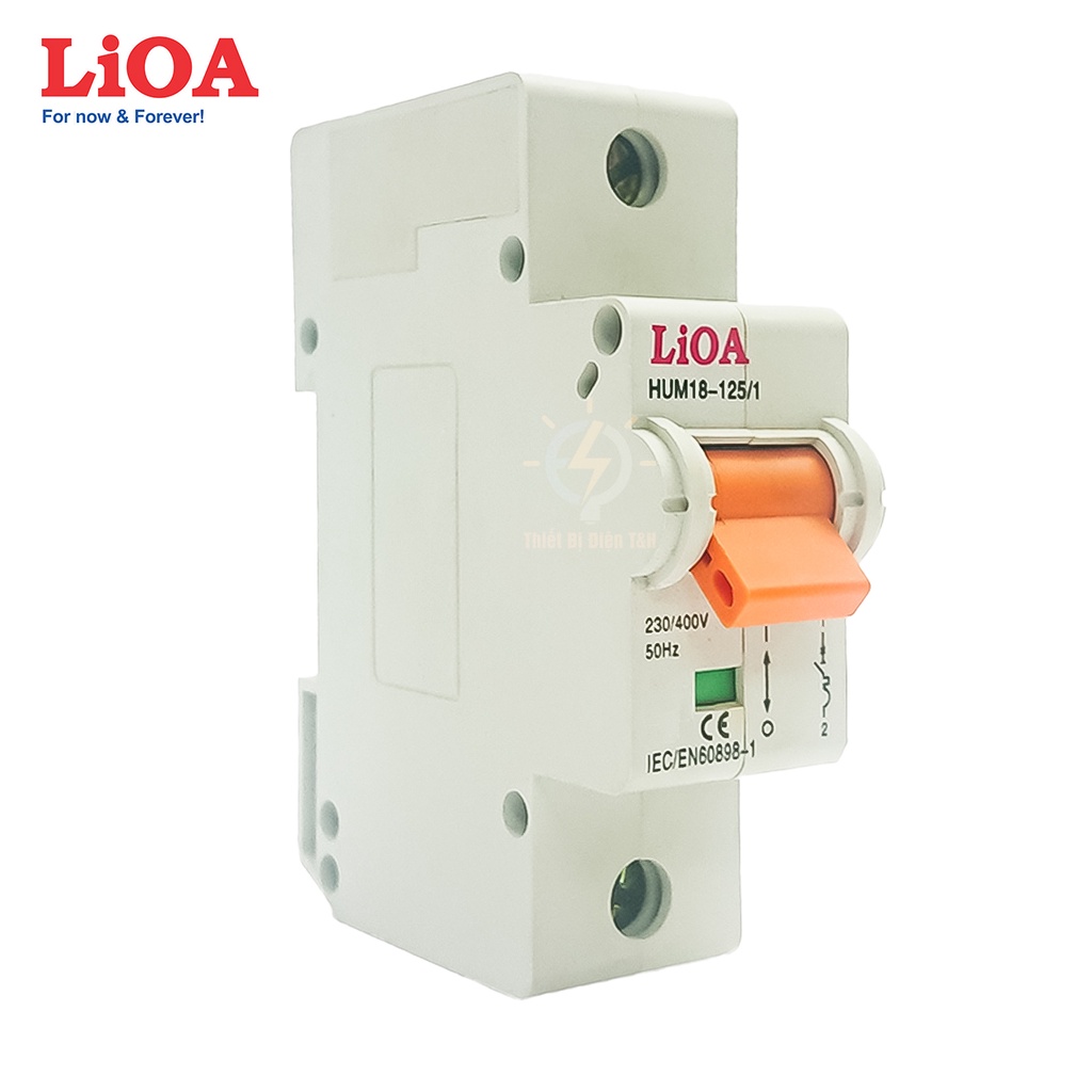 Cầu dao tự động, Aptomat, CB, 1 cực LIOA, dòng cắt 4.5KA, chịu tải 6A, 25A, 32A, 63A, 75A, 100A