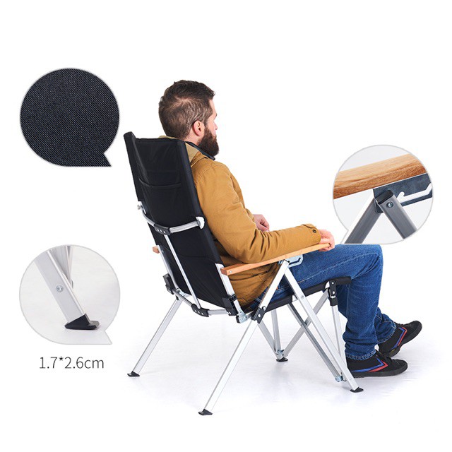 Ghế dã ngoại ngã lưng 3 nấc Naturehike NH17T003Y