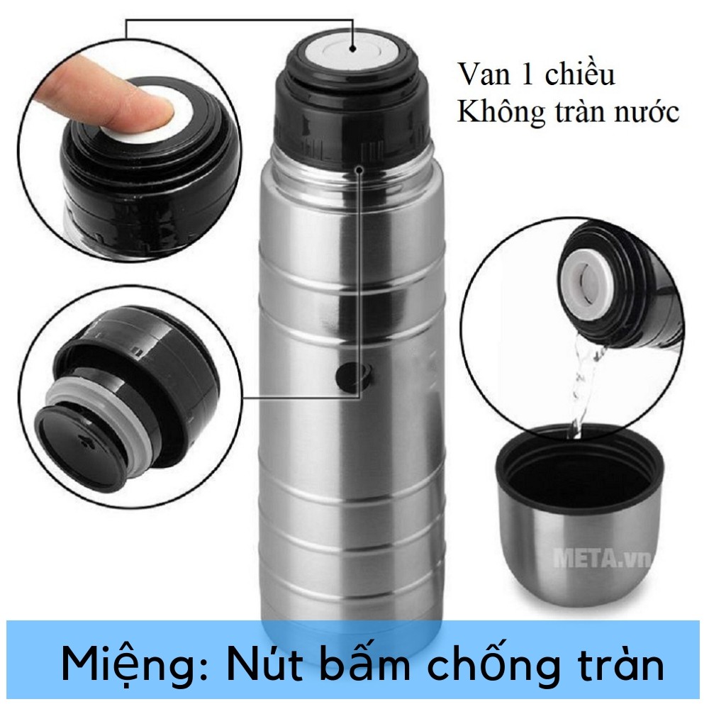 Bình giữ nhiệt inox 500ml hình in Kami22001