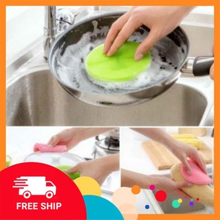 [FREE SHIP] Combo 2 miếng rửa chén bát silicon siêu sạch