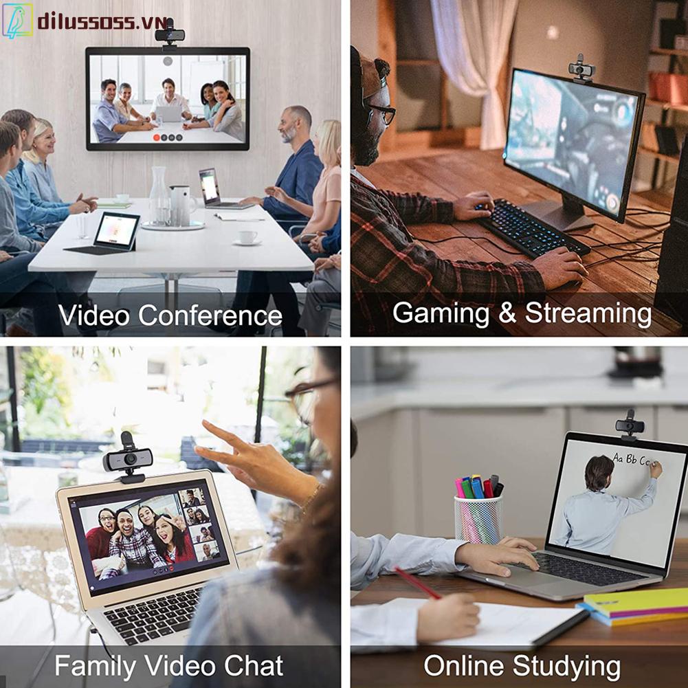 Webcam Dilussoss 1440p Hd Có Chân Tripod Cho Máy Tính | BigBuy360 - bigbuy360.vn
