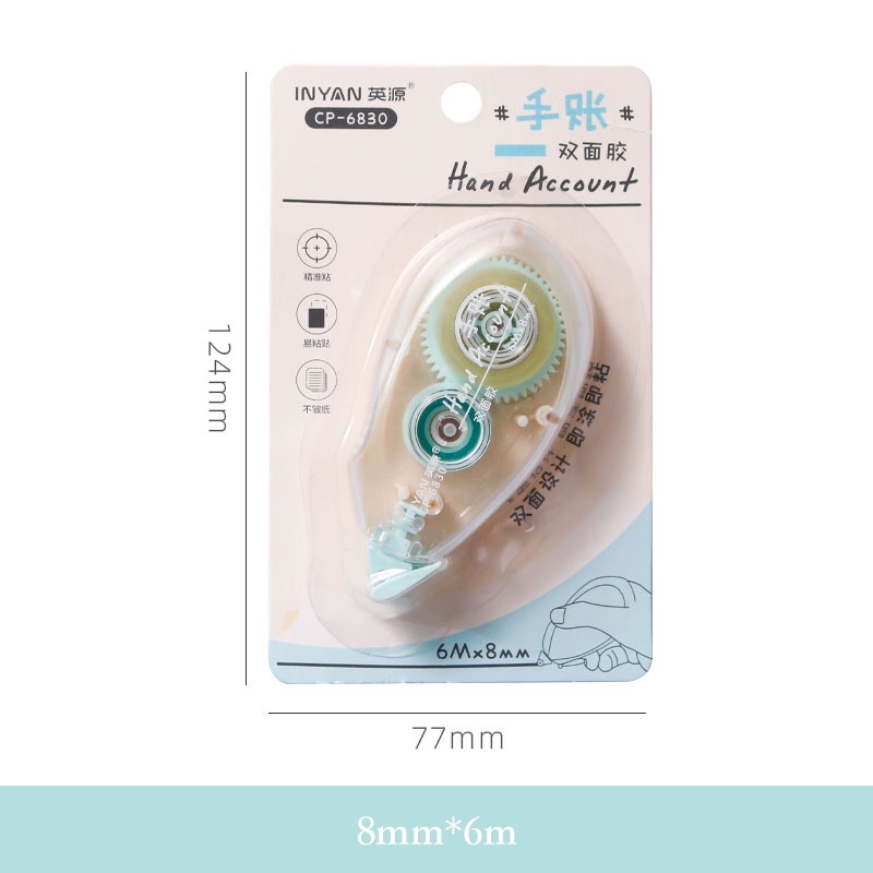 Băng Keo Hai Mặt 8mm*6m Tự Dính Để Trang Trí Album Ảnh/Album