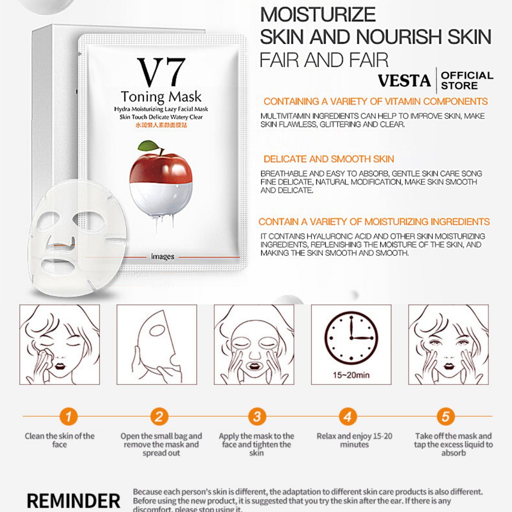 Mặt Nạ V7 💕𝑭𝒓𝒆𝒆𝒔𝒉𝒊𝒑💕 Mask Toning Youth V7 Nội Địa Trung Bioaqua