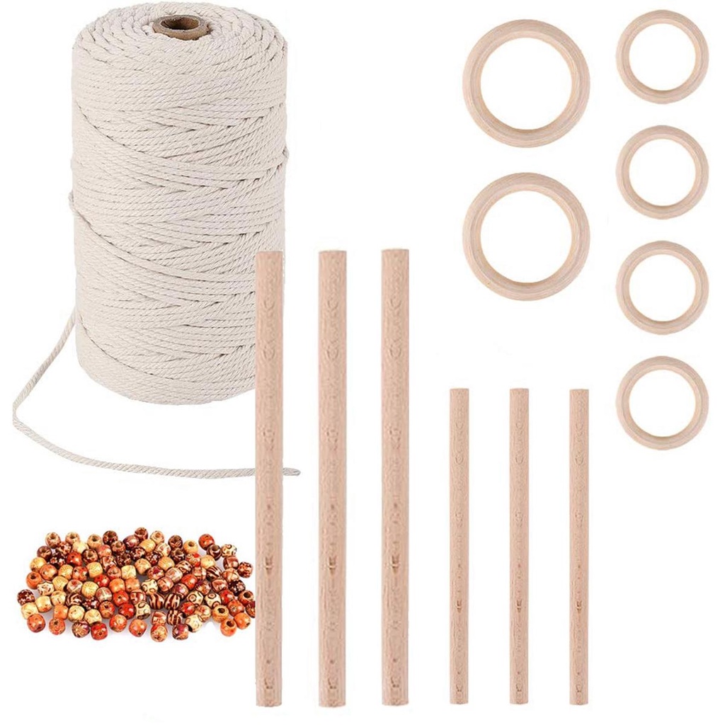 Set 6 Que Gỗ WMES15H Phong Cách Boho Tự Làm