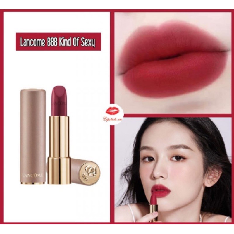 Son Lancome 888 Kind Of Sexy Đỏ Rượu Đỉnh Nhất