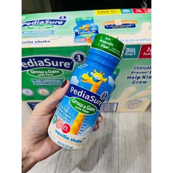 Thùng sữa nước pediasure fiber 24 chai mẫu mới