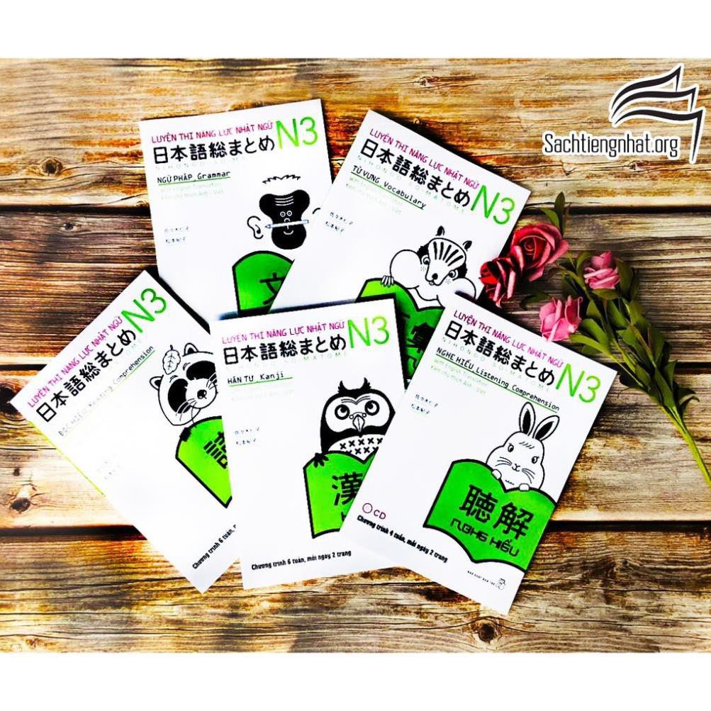 Sách tiếng Nhật - Combo luyện thi N3