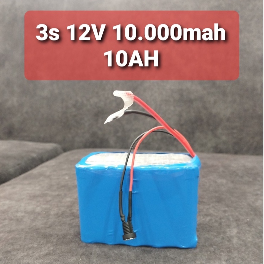 Pin 12V 10000mah  kèm sạc cho loa kéo, pin loa bluetooth, pin lưu điện wifi camera