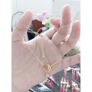 Dây chuyền mặt kim tiền gắn chuông kêu tài lộc cho nữ XƯỞNG BẠC PHƯƠNG CẢNH CPJ