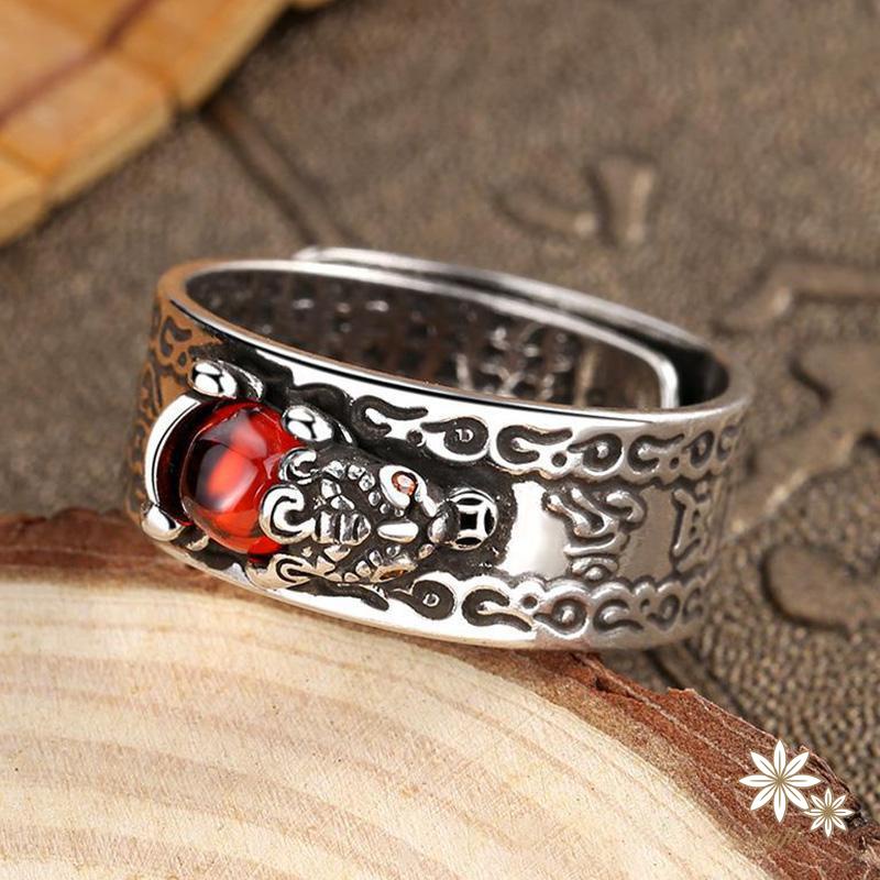 【kifli】 Nhẫn Vàng May Mắn Mặt Hình Trái Tim Phong Cách Cổ Điển Cho Nam