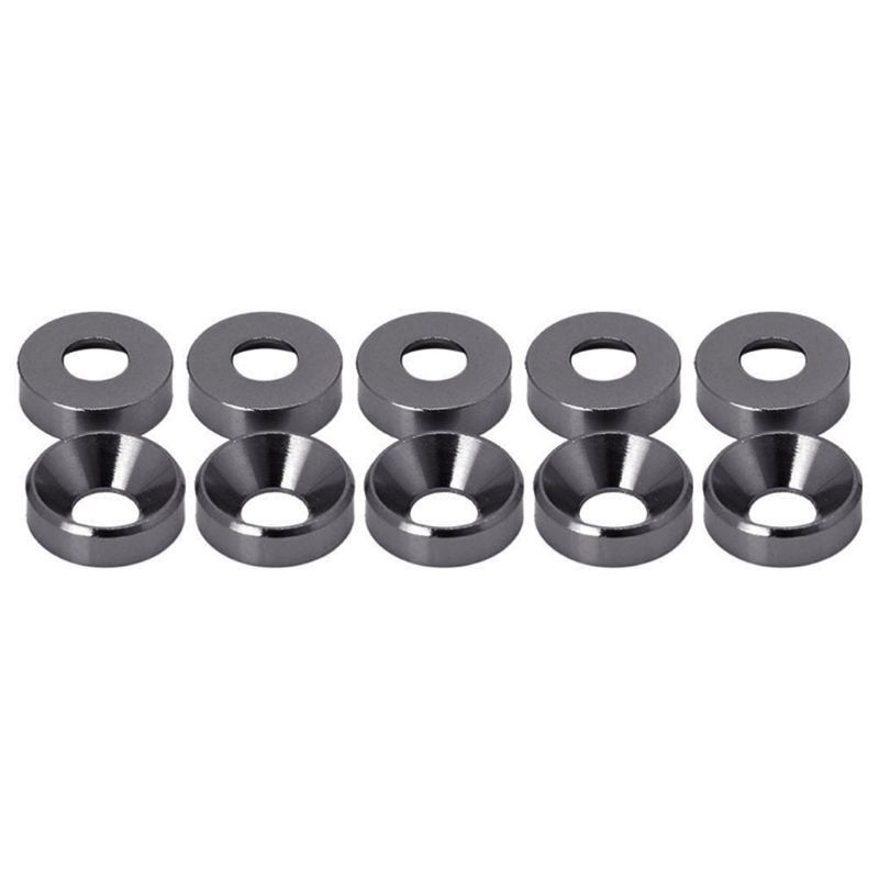 Set vòng đệm ốc vít đầu chìm hợp kim nhôm M4 anode hóa mới