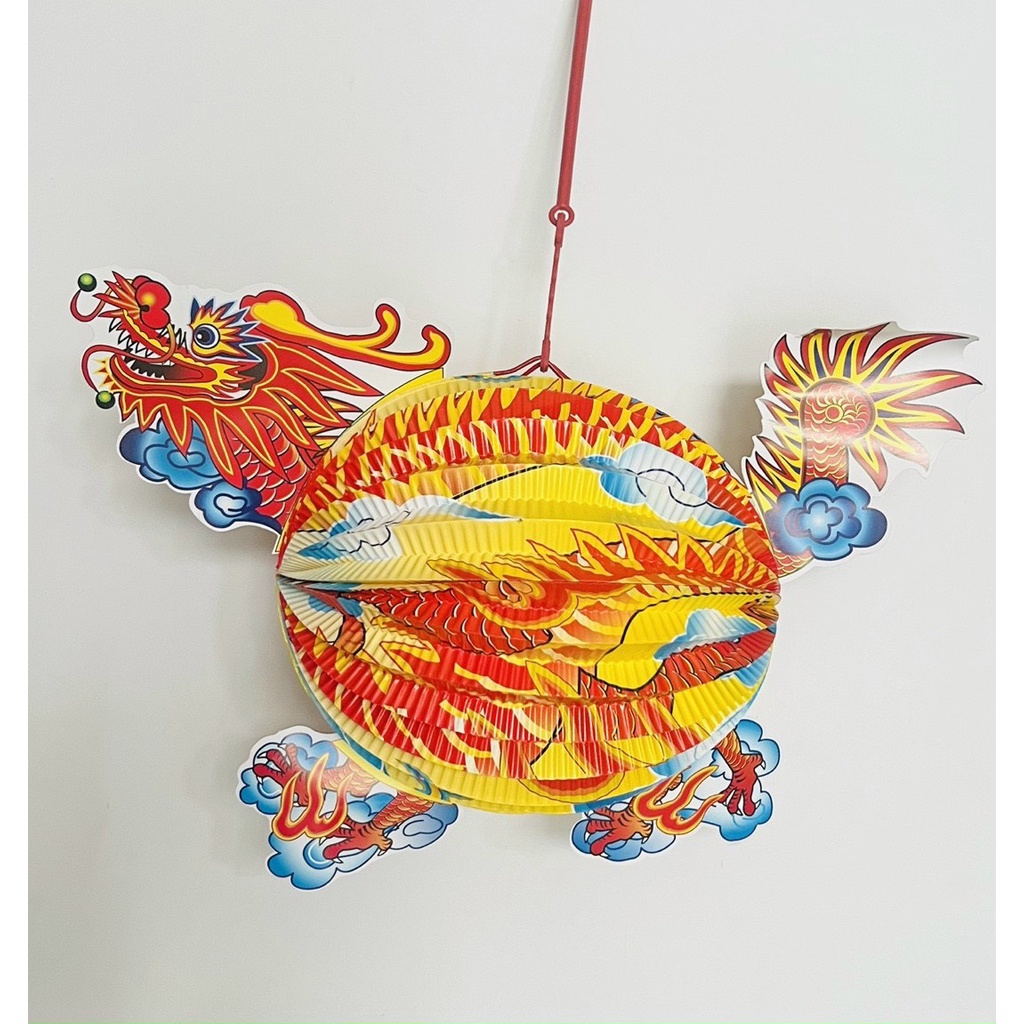 Đèn lồng trung thu hình thú xếp giấy khung thép chắc chắn, đẹp ( 1 cái)