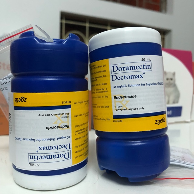 Detomax Doramectin  – Bom ghẻ,viêm da, kí sinh trùng cho chó,trâu,bò,lợn 50ml