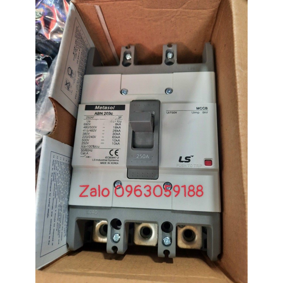 Aptomat Khối 3  LS Pha 250A