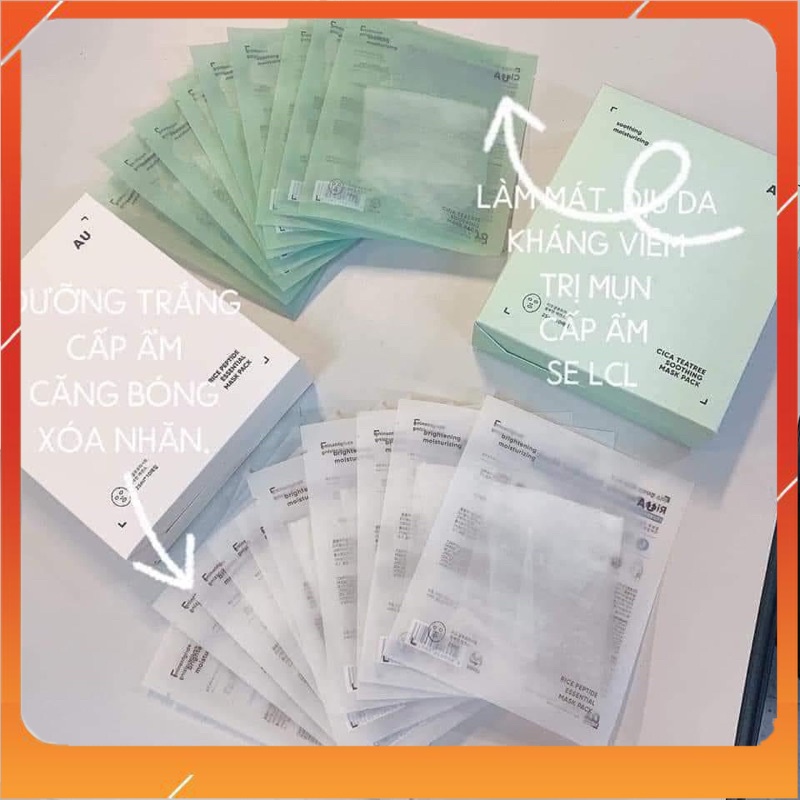 Mặt nạ AU hàn Quốc - Mask AU Mát Lạnh - Làm Trắng - Se LcL