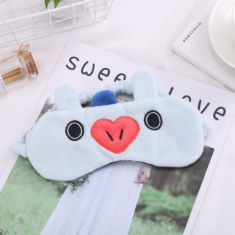 Bịt mắt ngủ họa tiết thú bông đáng yêu