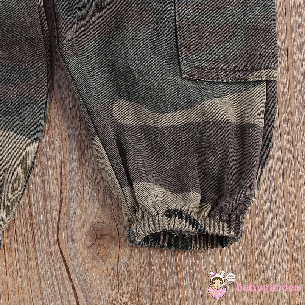 Bộ áo cổ thuyền tay dài sọc gân co giãn màu trơn kèm quần dài da beo/rằn ri/tie-dye dáng rộng có túi lớn cho bé gái