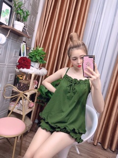 Bộ lụa mặc nhà form rộng đẹp 40-60kg