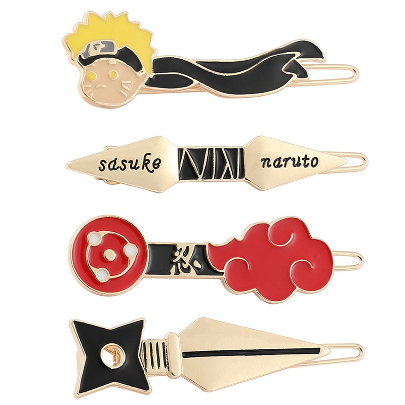Tmdbyx Phụ kiện kẹp tóc phong cách anime Naruto độc đáo