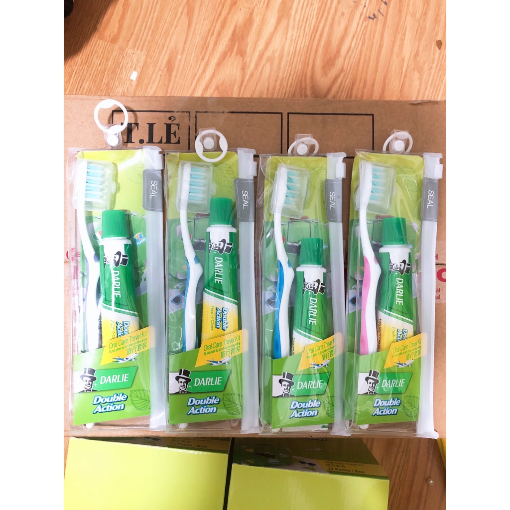 Bộ kem đánh răng bỏ túi du lịch Darlie Travel Kit. Hàng chính hãng DKSH Việt Nam.