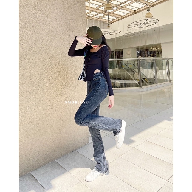 [ẢNH THẬT ĐỘC QUYỀN SMOR.VN] Quần jeans ống loe 136