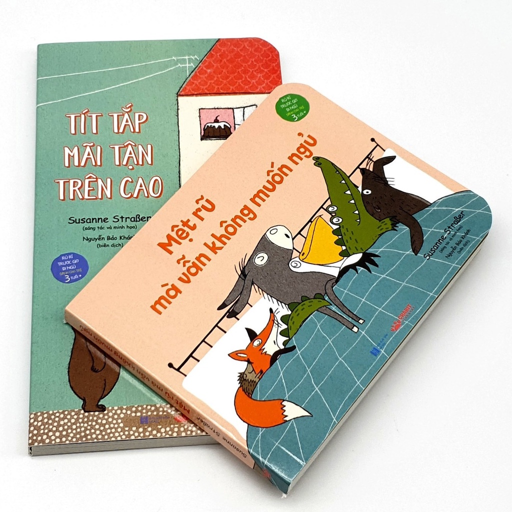Bộ 2 cuốn Rủ rỉ trước giờ đi ngủ: Tit tắp mãi tận trên cao, Mệt rũ mà vẫn không muốn ngủ