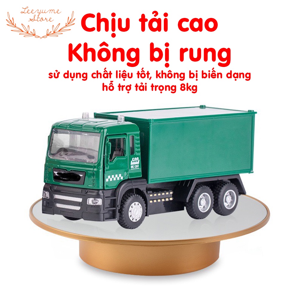 BÀN XOAY 360 ĐỘ TRƯNG BÀY SẢN PHẨM, ĐẾ XOAY ĐIỆN CHỤP ẢNH SẢN PHẨM CHÍNH HÃNG  - LEEYUME STORE