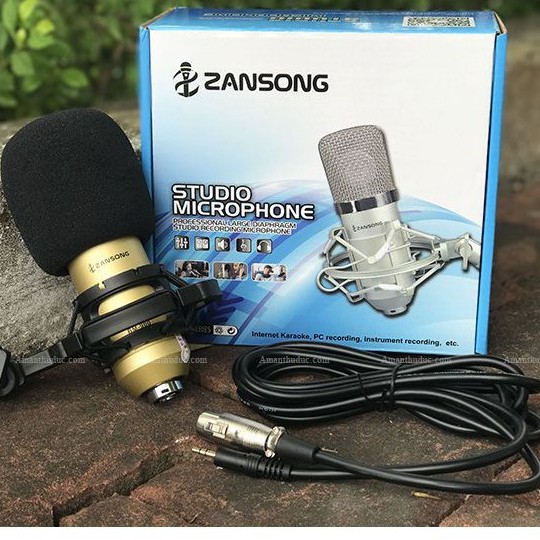 [BM-900] Full Box Micro thu âm BM 900 ZanSong - MICRO Hát LIVE STREAM dành cho sound card dùng để thu âm