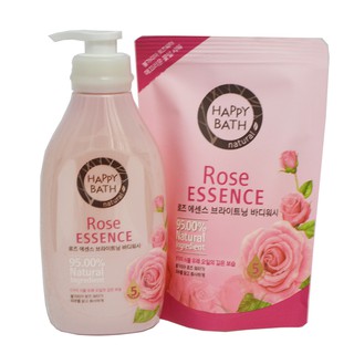 Combo Chai Và Túi Sữa Tắm Happy Bath