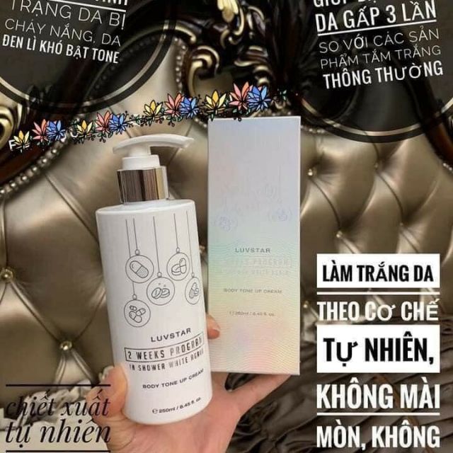 Dưỡng thể truyền trắng Luvstar 250ml