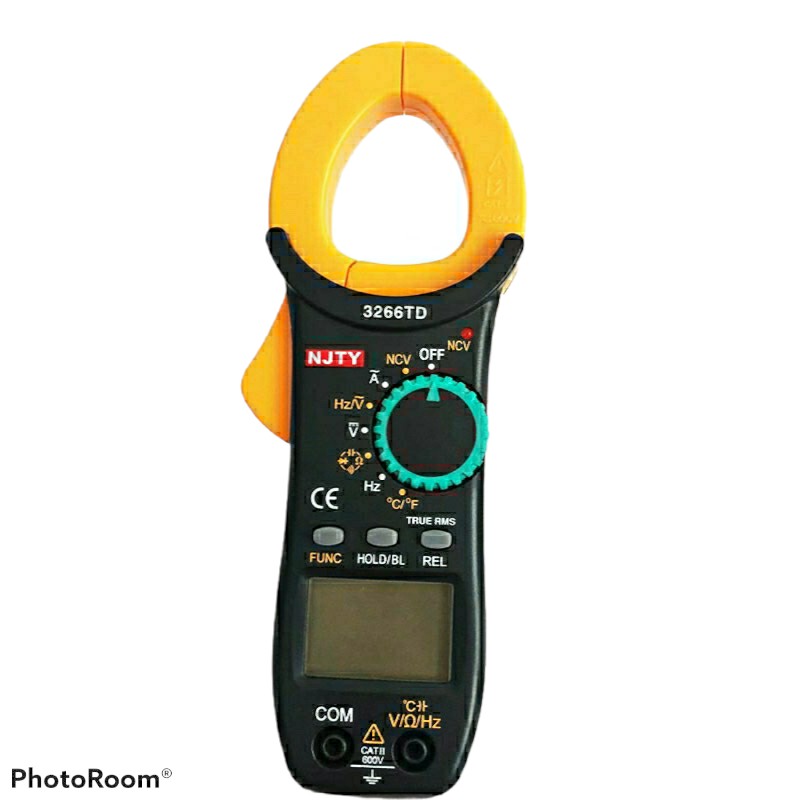 Đồng hồ kẹp dòng - kìm ampe kế NJTY 3266TD van năng  đo tụ, tần số, nhiệt độ, điện trở, điện áp, dễ sử dụng