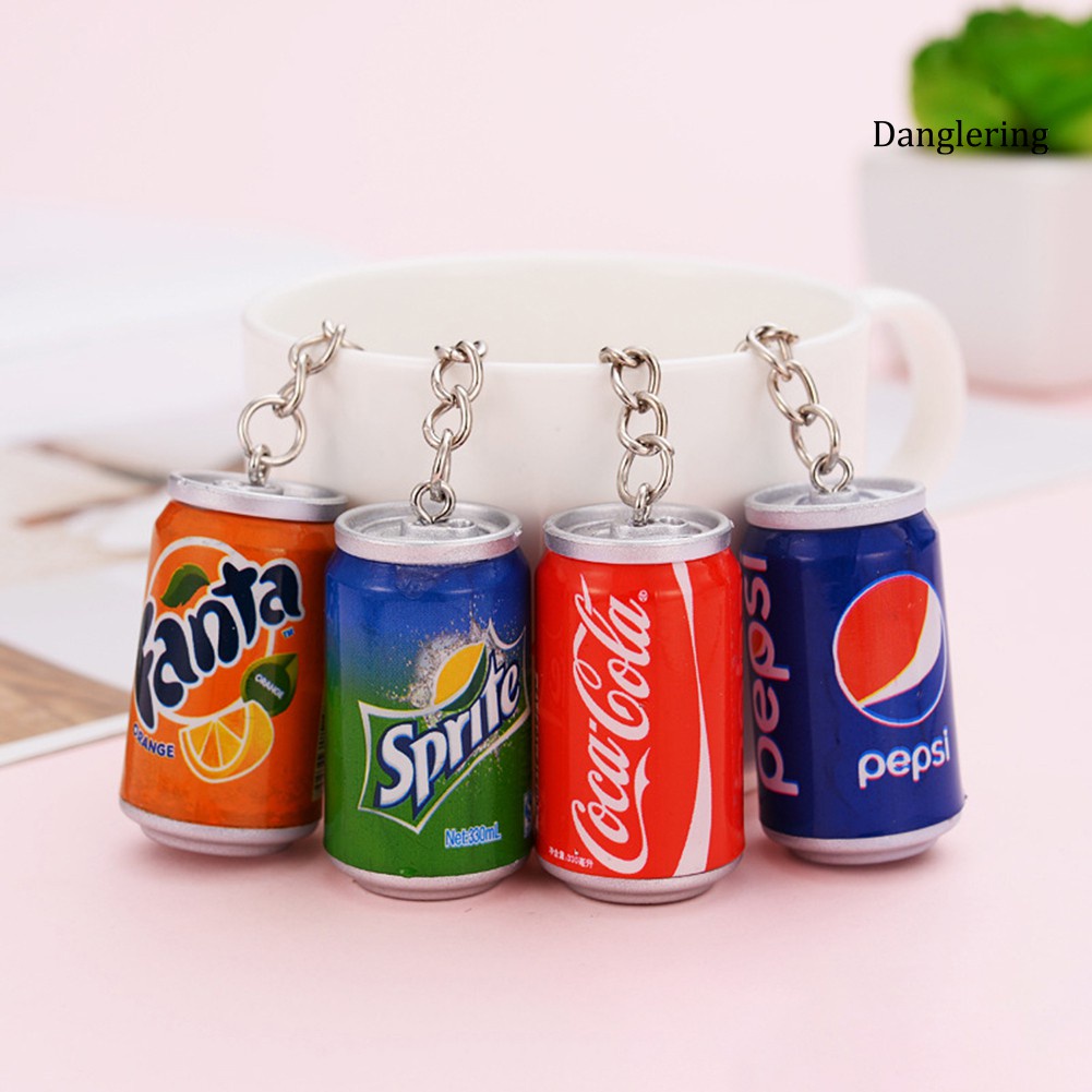 Móc Chìa Khóa Hình Lon Nước Ngọt Dễ Thương