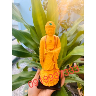 Tượng phật a di đà đứng vàng ( cao 20 cm )