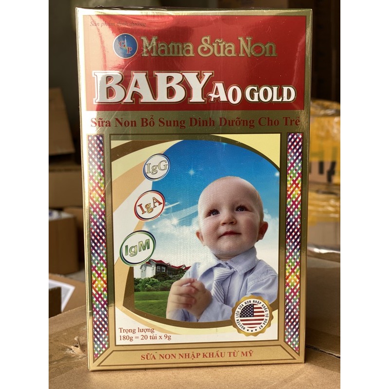[ Mẫu Mới ]Mama Sữa Non Baby A0 Gold (hộp to 180g) date mới