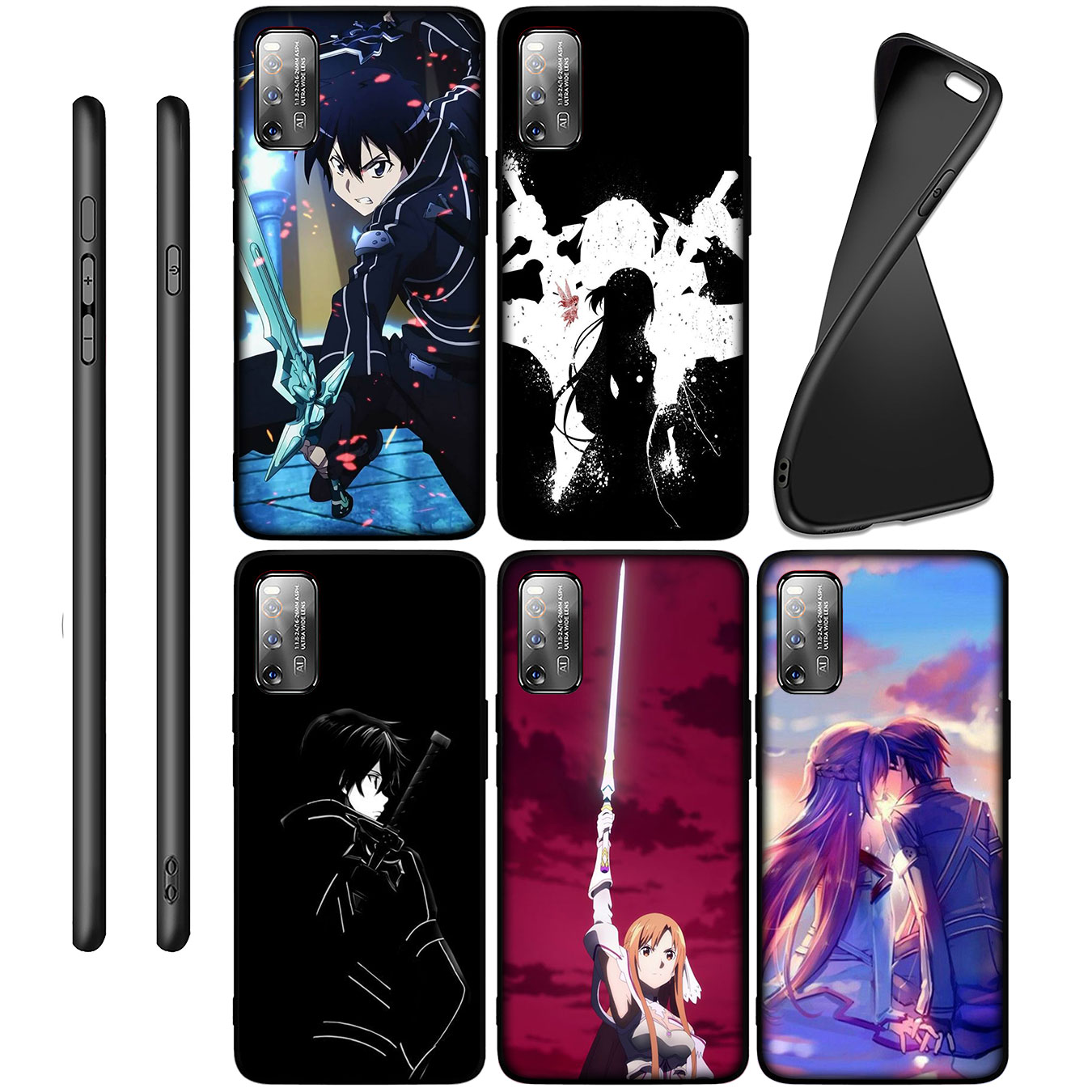 Ốp Điện Thoại Silicon Mềm In Hình Sword Art Online Cho Iphone 12 Mini 11 Max Pro Se 2020 Xr