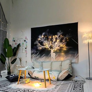 Tranh vải treo tường trang trí phòng kèm phụ kiện treo