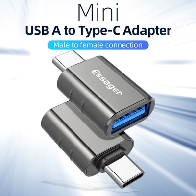 Essager USB 3.0 sang Type-C Bộ chuyển đổi OTG và đầu nối Type-C sang USB 2.0 | Truyền dữ liệu sạc điện thoại Android, truyền dữ liệu Mac