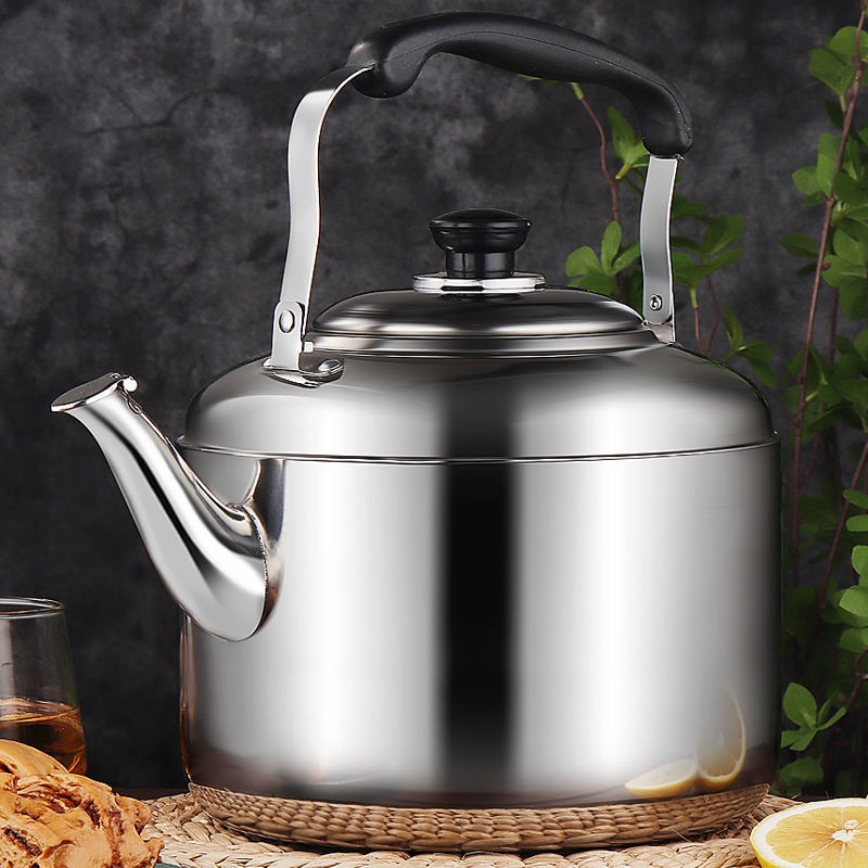 Ấm Đun Nước Dung Tích Lớn Bằng Thép Không Gỉ Có Còi