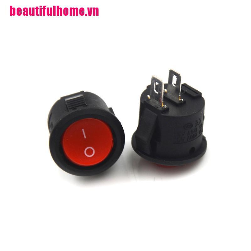Bộ 10 Công Tắc On-Off 2 Pin Tròn 16mm 3a /