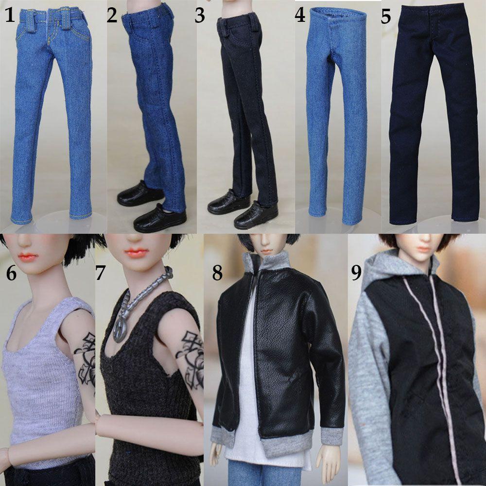 BEBETTERM Bộ Quần Jeans Và Áo Sơ Mi Thời Trang Cho Búp Bê Tỉ Lệ 1 / 6