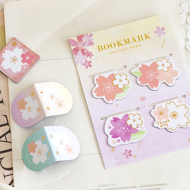 Set 4 bookmark  đánh dấu sách nam châm