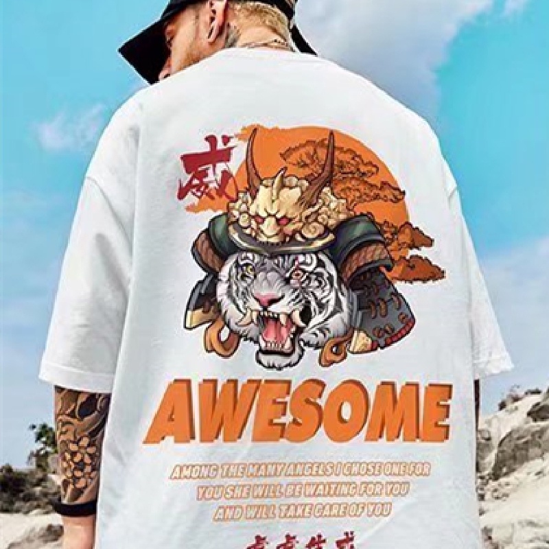 Áo Thun Tay Ngắn Dáng Rộng In Họa Tiết Hoạt Hình Phong Cách Hàn Quốc Thời Trang Mùa Hè Cho Nam Và Nữ Size M-8XL