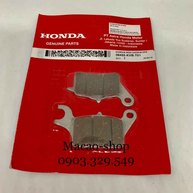 Bố thắng đĩa xe máy Honda air125/click125/lead...